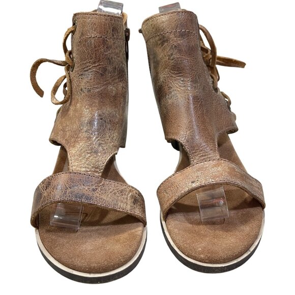 Diba True Day Camp Leather Sandal Lace-Up Size 7.5 (READ) Brown Gladiator - Picture 3 of 12